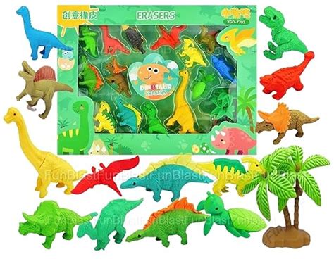 FunBlast Dinosaur Erasers for Kids – Novelty Erasers for Boys and Girls ...