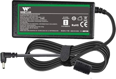 WISTAR 19V 3.42A 65W Laptop Charger for Acer Chromebook N15Q8 N15Q9 ...