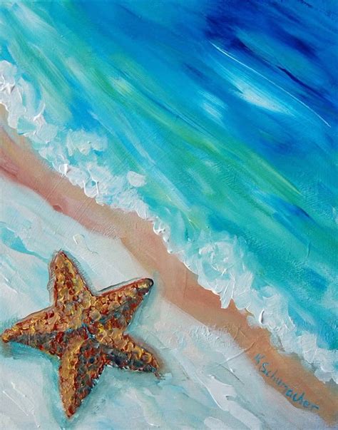 Pin by Yolanda Garcia on Paint | Ocean art painting, Starfish painting ...