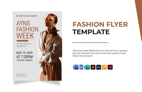 Free Fashion Flyer Templates, Editable and Printable