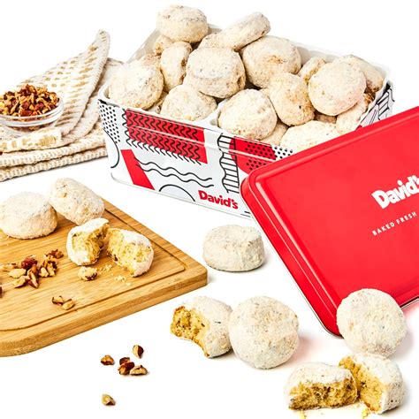 Amazon.com: David's Cookies Butter Pecan Meltaways Sweet Sampler Tin ...