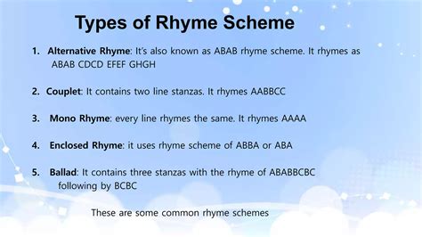 Rhyme scheme | PPTX