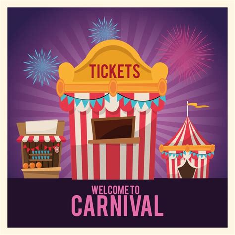 Tente de billet rayé et stands icon | Vecteur Premium