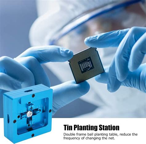 Plplaaoo 80x80mm BGA Reballing Rework Station with Double India | Ubuy