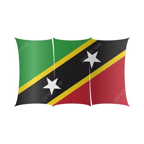 Saint Kitt Flag Vector, Saint Kitts, Flag, Saint Kitts And Nevis PNG ...