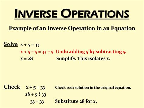 Image result for Inverse Operations