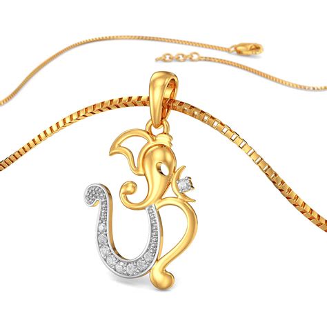 Joyalukkas 18k (750) Yellow Gold and Diamond Pendant for Girls : Amazon ...