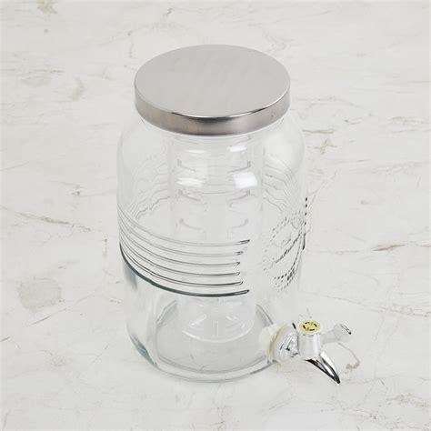 Buy Eternia Dispenser with Metal Lid Glass 3 ltr - 25 cm × 14 cm from ...