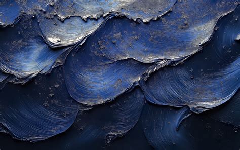 Download wallpaper 1920x1200 paint, waves, relief, texture, blue ...