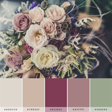 Color Palette For Mauve Flowers