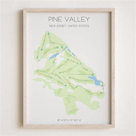Pine Valley Golf Course Poster | USA Golf Course | Golf Course Print [UNFRAMED] - Etsy