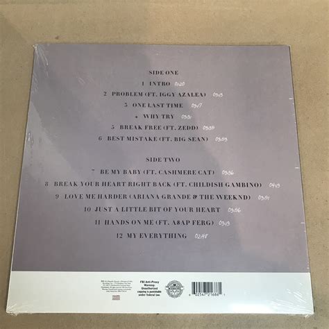 Ariana Grande My Everything limited edition lavender colour vinyl LP ...
