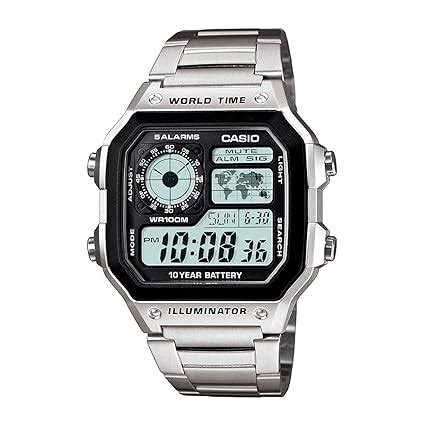 Casio Youth-Digital Black Dial Men's Watch-AE-1200WHD-1AVDF (D099 ...