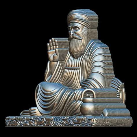 Guru Nanak 3D Model | Divine Elegance