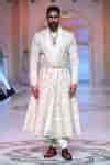 Buy White Silk Embroidered And Embellished Gota & Sequin Work Aaradh ...