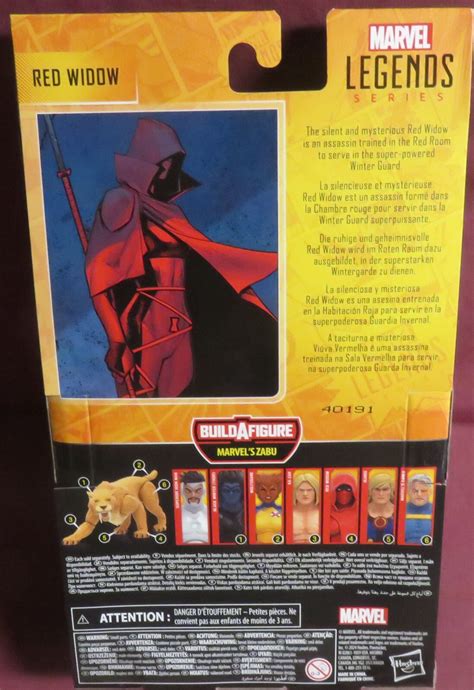 RED WIDOW, "MARVEL" LEGENDS BAF ZABU, 2024 HASBRO, IN HAND