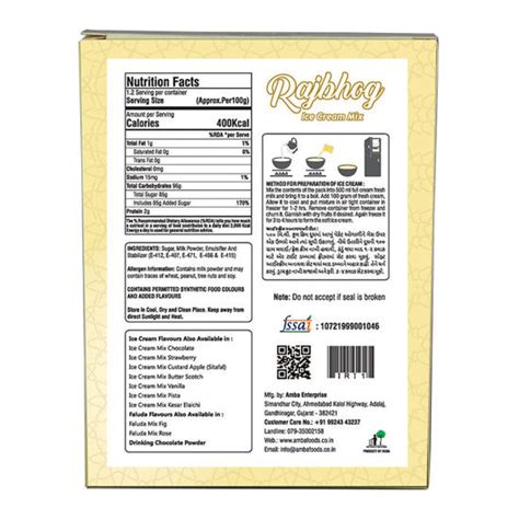 Amba Foods Store | Rajbhog Ice Cream Mix
