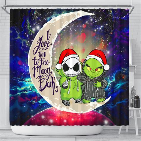 Grinch And Jack Nightmare Before Christmas Love You To The Moon Galaxy ...