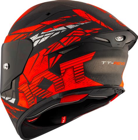 KYT TT Revo Combustion Matt Black Red Helmet– Moto Central