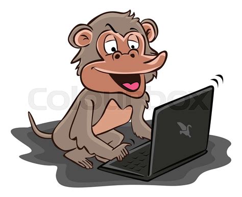Image result for Monkey Using Computer