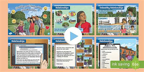 Healthy and Unhealthy Relationships Powerpoint