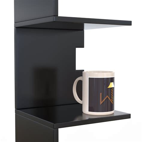 Buy Zig Zag Alzak Floating Corner Shelves Online at woodentwist ...