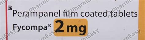 Fycompa 2 MG Tablet (14): Uses, Side Effects, Price & Dosage | PharmEasy