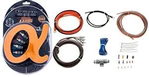 Alphasonik AAK8G Premium 8-Gauge Complete Car Amplifier Installation ...