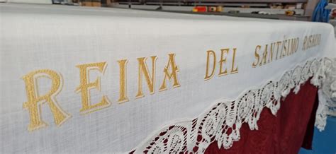 Manteles para altar de iglesia personalizados | Bordados Barber