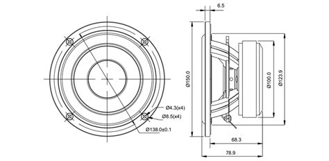 SB Acoustics SB15CRC30-8 5" Carbon Cone Woofer – Audiofy.in