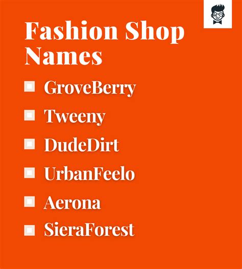 1001+ Clothing Brand Name Ideas | Store names ideas, Fashion store ...