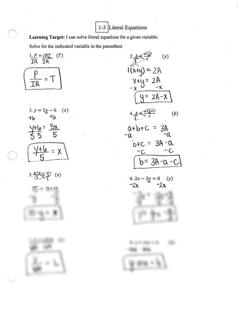 Solving Literal Equations “Connect 4” Activity {Student Approved ...