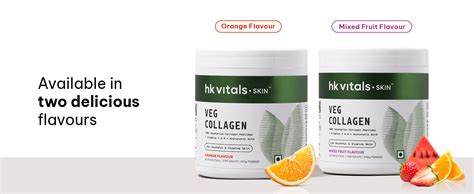 HealthKart hk vitals Veg Collagen Supplement (Orange,200g)|With Biotin ...