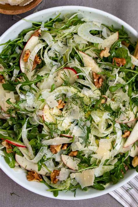 Fennel Apple Salad with Arugula - Stephanie Kay Nutrition