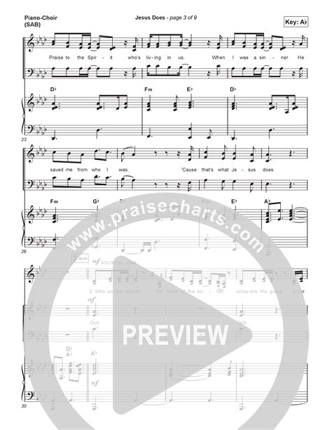 Jesus Does (Worship Choir/SAB) Choral Sheet Music PDF (We The Kingdom ...