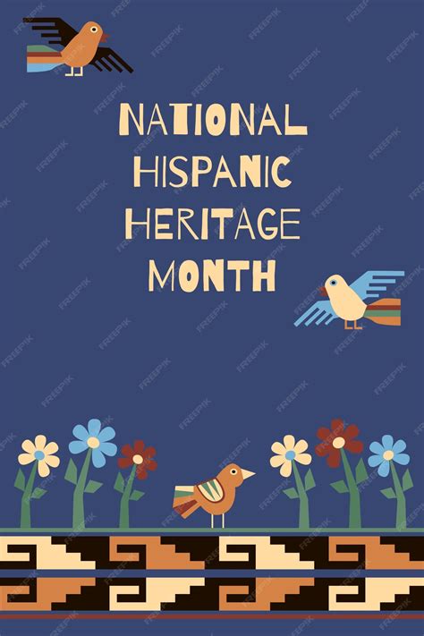Premium Vector | National hispanic heritage month poster vector
