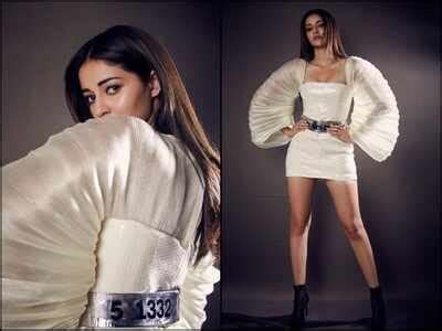 Photos: Ananya Panday looks like a vision in a white bodycon dress but ...