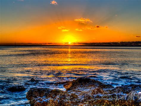 Download wallpaper 1600x1200 sunset, horizon, sea, surf, hawaii, ocean ...