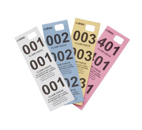 Image result for Plastic Coat Check Numbers