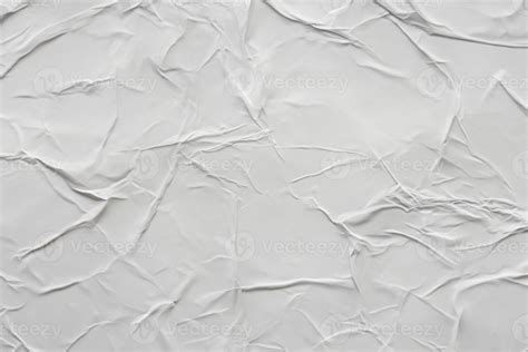Crumpled White Paper Poster Texture Background 47017642 Stock Photo at ...
