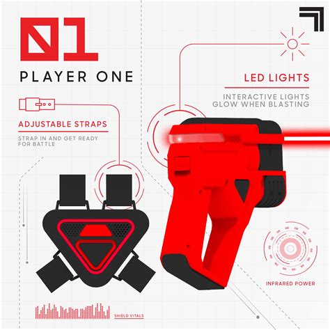 Buy Sharper Image Two-Player Toy Laser Tag Gun Blaster & Vest Armor Set ...