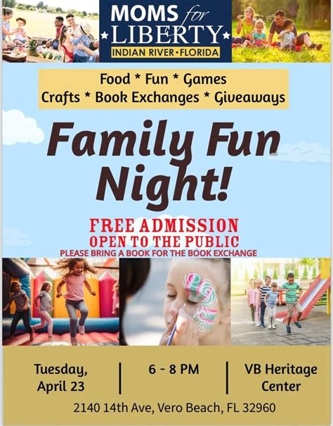 Moms for Liberty Indian River, FL Family Fun Night , Vero Beach ...