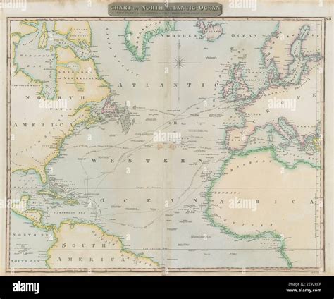 Blank North Atlantic Map