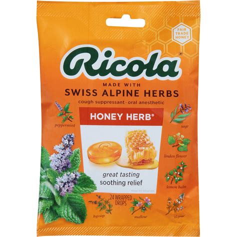Order Ricola Natural Throat Drops, Honey Herb | Fast Delivery