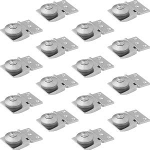 ATLANTIC Brass Heavy Glass Hinges (S.S. Finish) Pack of 16 Piece Self ...