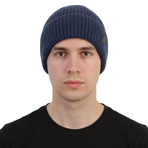 Buy Men’s Woolen Winter Cap Light Navy Warm Full Coverage Wind ...