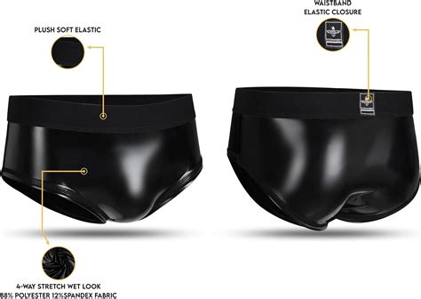 Exxact Sports Shine / Wet Look Men's Black | Ubuy India