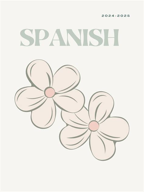 Spanish Cover Page Aesthetic