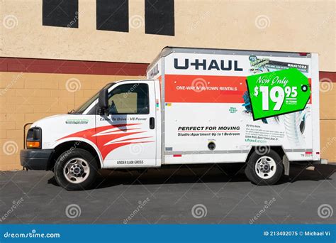 Side View of Parked U-Haul 10 Foot Moving Truck. Editorial Image ...