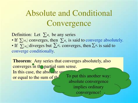 Image result for Absolute or Conditional Convergence